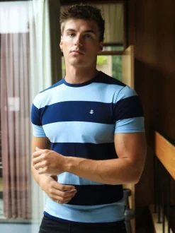 Alassio Stripe T-Shirt*Blakely Clothing Clearance