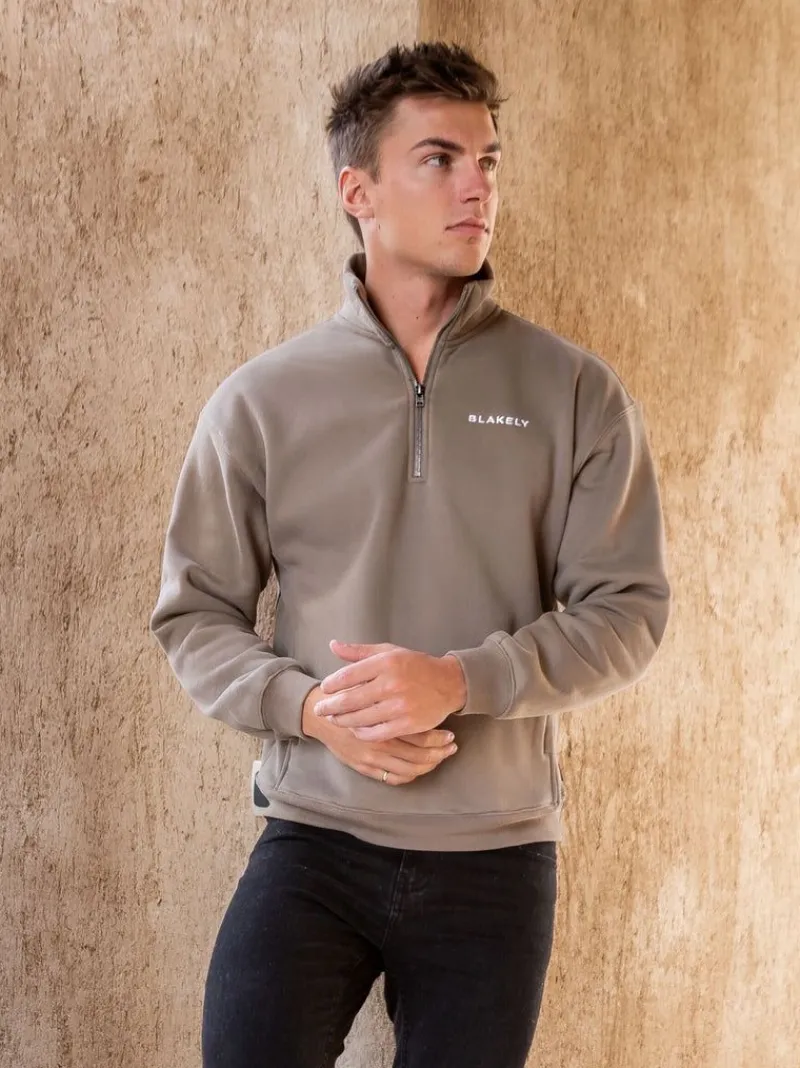 Marlow 1/4 Zip Jumper*Blakely Clothing Cheap