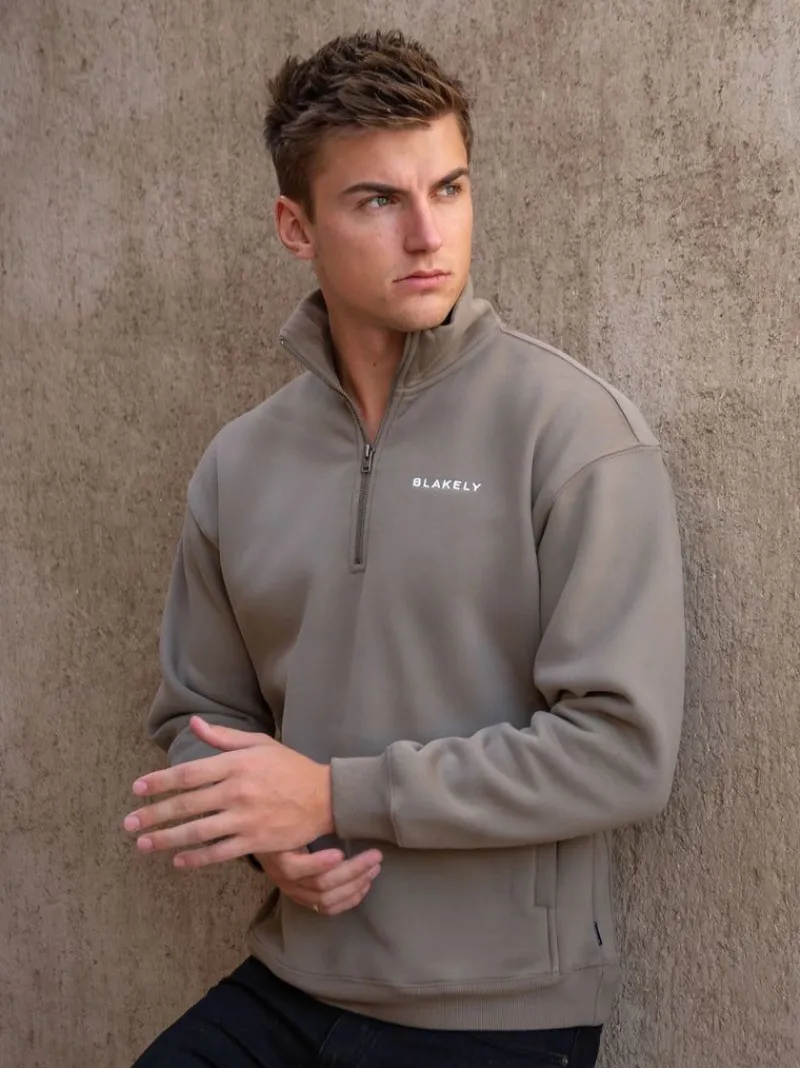 Marlow 1/4 Zip Jumper*Blakely Clothing Cheap