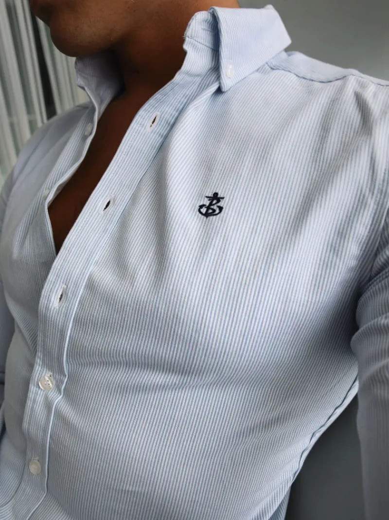 Oxford Fitted Stretch Shirt*Blakely Clothing Cheap