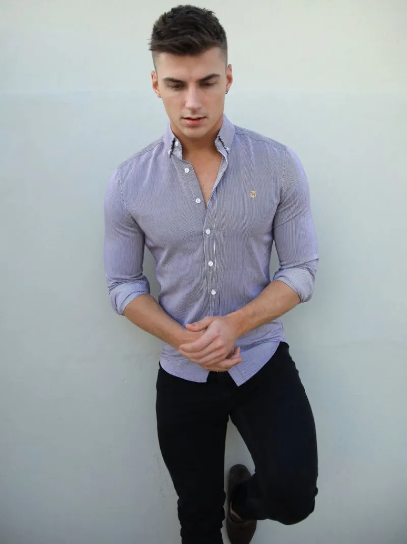 Pesaro Pinstripe Shirt*Blakely Clothing New
