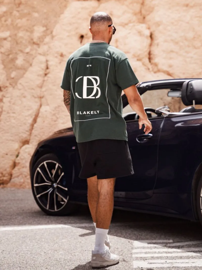 Riviera Initial Relaxed T-Shirt*Blakely Clothing Cheap