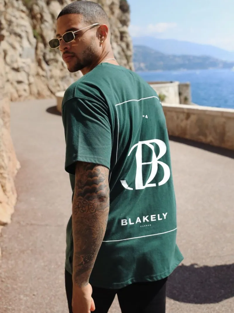 Riviera Initial Relaxed T-Shirt*Blakely Clothing Cheap