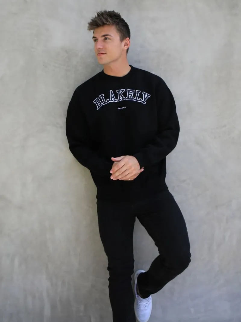 Varsity Relaxed Jumper*Blakely Clothing Outlet