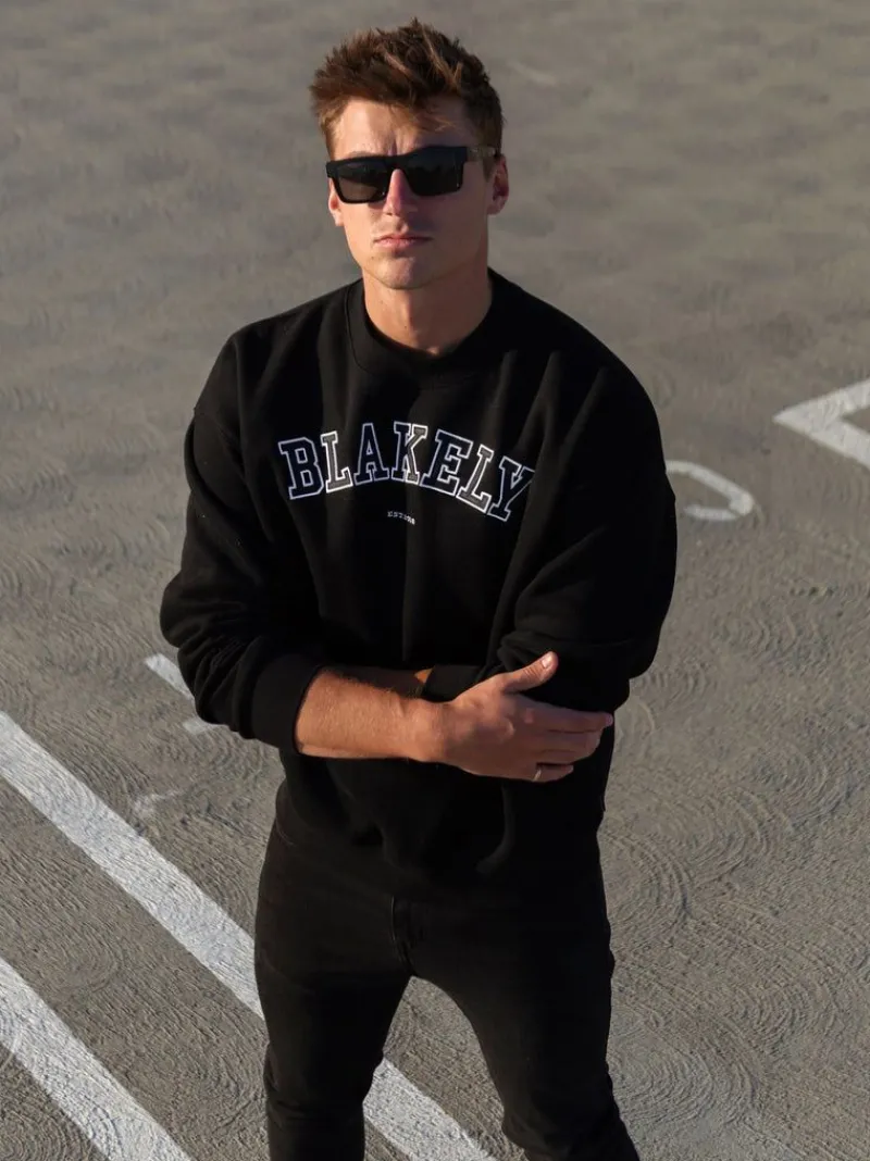 Varsity Relaxed Jumper*Blakely Clothing Outlet
